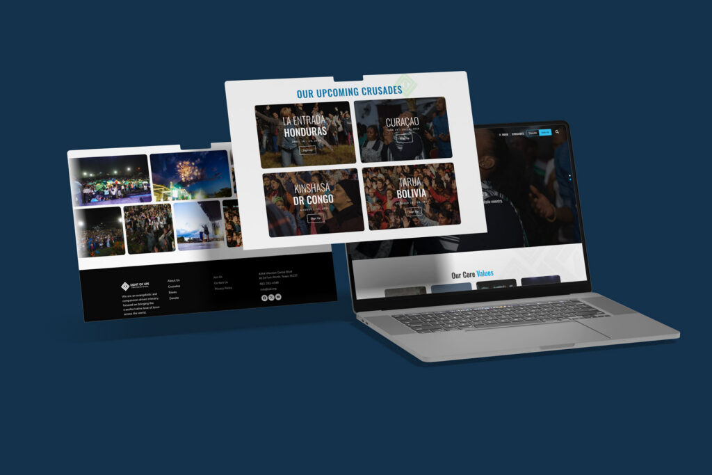 Light of Life International – Website Design image 1