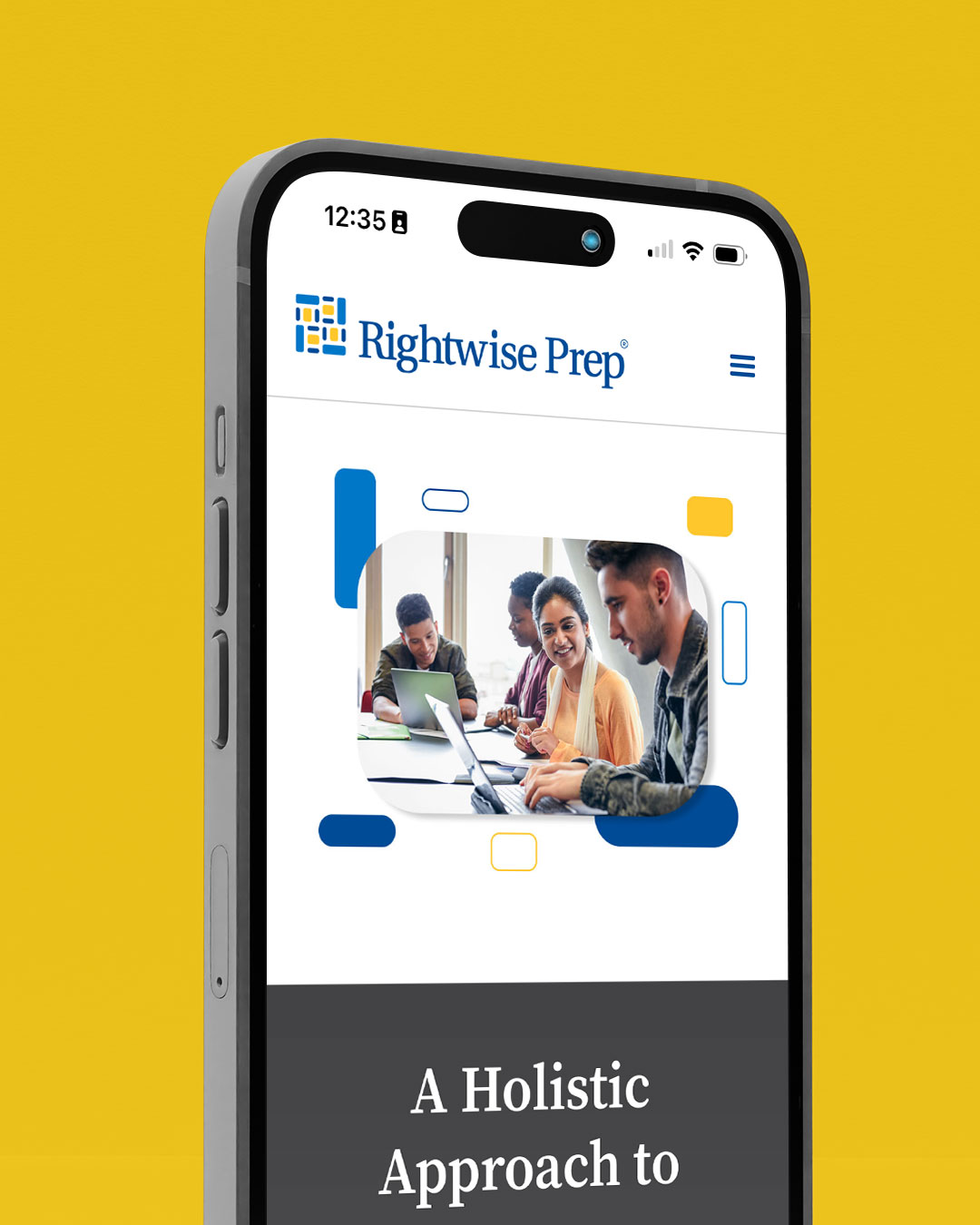 Rightwise Prep – Website - Mobile image 1