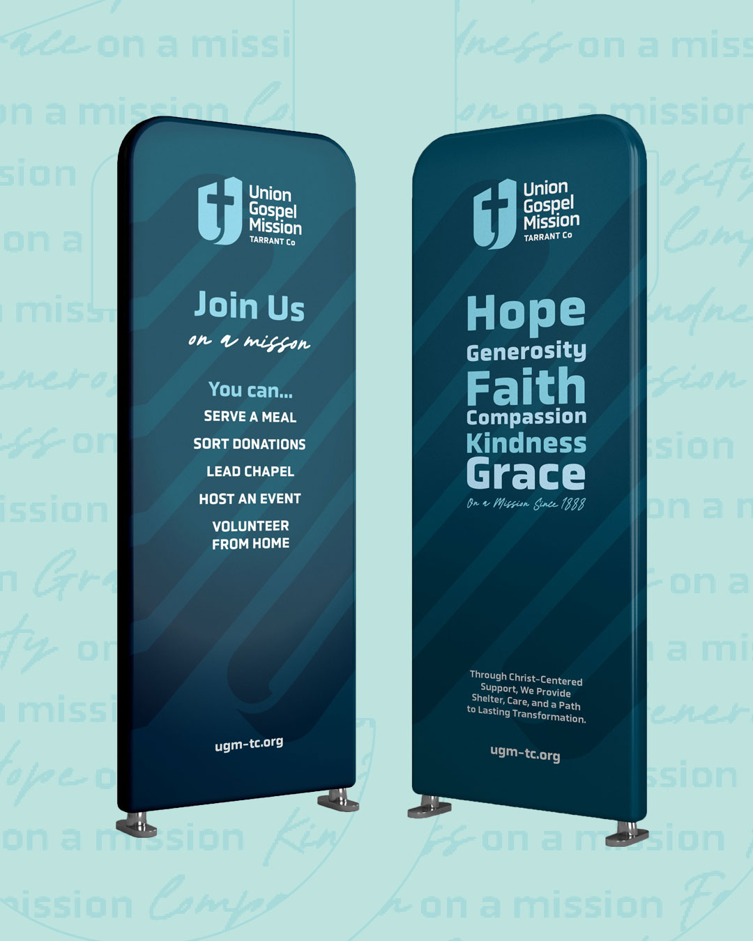Union Gospel Mission of Tarrant County – Pillow Banners & Street Banners image 1