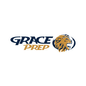 Grace prep logo on a white background featuring ardent creative.