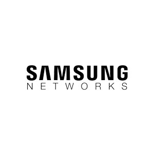 Samsung networks logo on a white background showcasing ardent creativity.