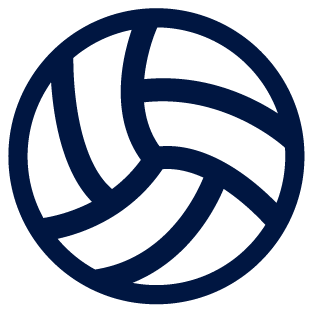 A volleyball ball on a white background, with an environmental design.