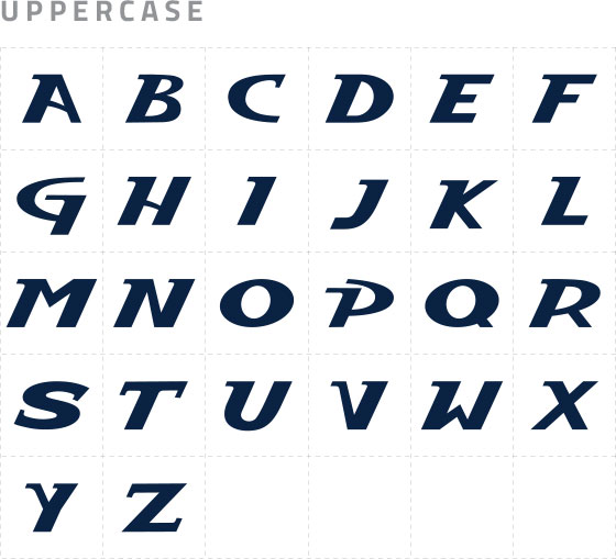 Uppercase font used for environmental design - screenshot 1.