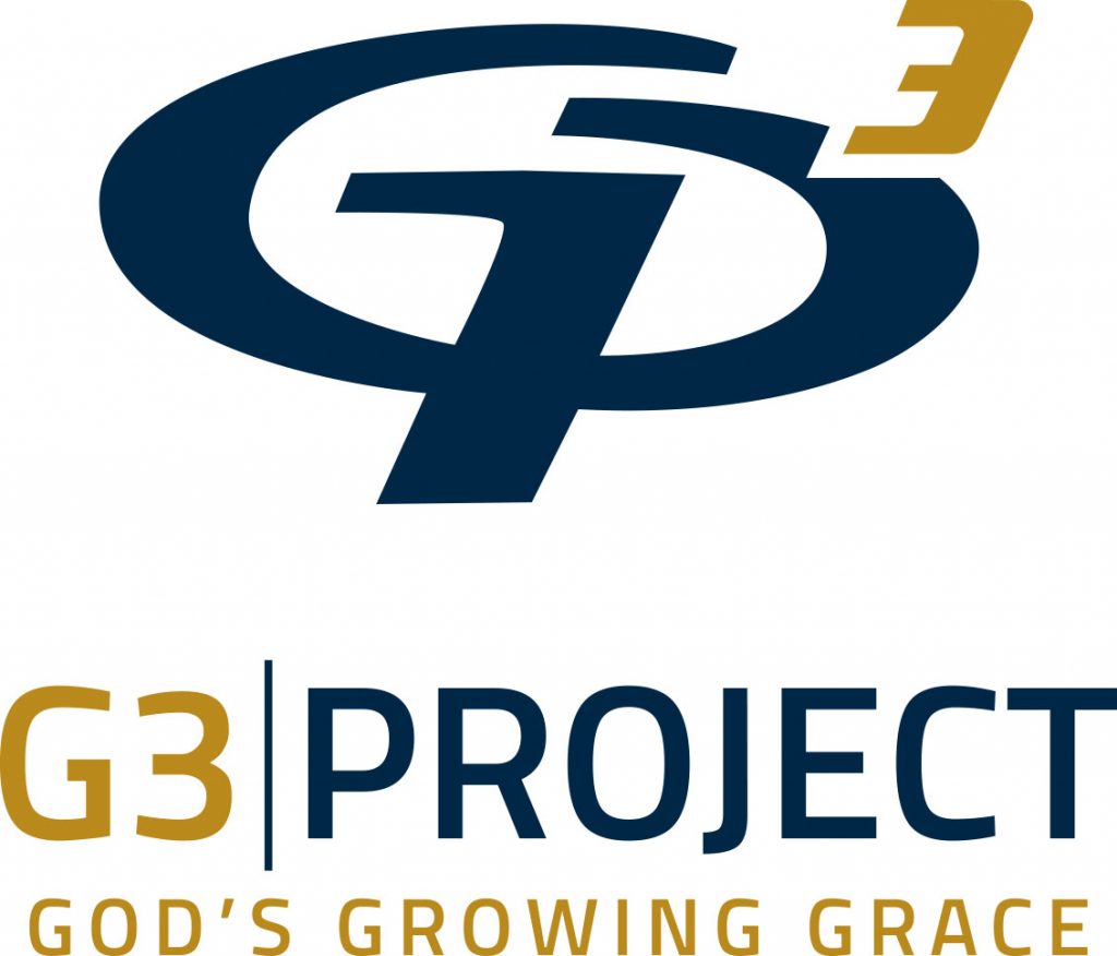 The environmental logo for the g3 project god's growing grace.