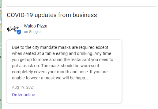 COVID-19 Mask Mandate Update for Businesses.